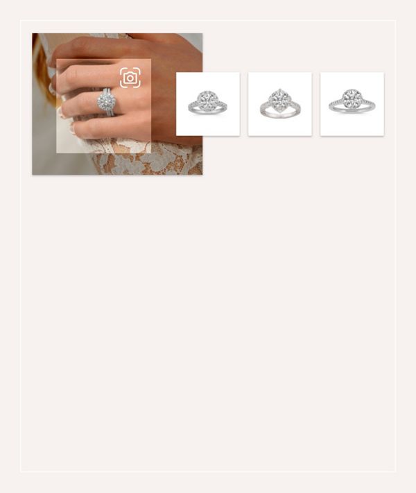 Mobile Image of a collection of engagement rings of similar styles 